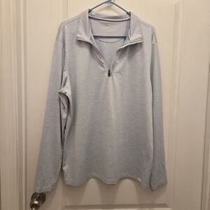 MICHEL ROUEN performance pullover long sleeve shirt top sweater L Large blue